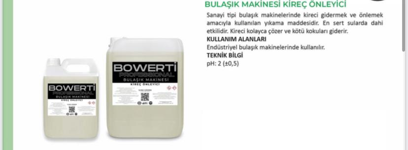 BULAŞIK MAKİNA KİREÇ ÇÖZÜCÜ